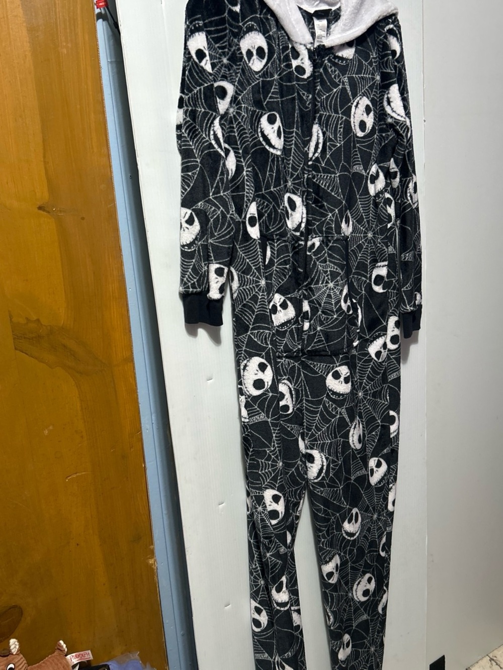 Disney Women’s Nightmare Before Christmas Union Suit with Hood Large